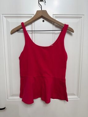 Express Bright Pink Peplum Camisole